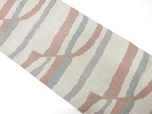 変わり横段模様織り出し　名古屋帯